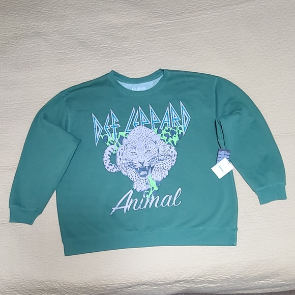 Def Leppard Rock Band "Animal" Leopard logo sweatshirt size 3XL - Picture 3 of 6